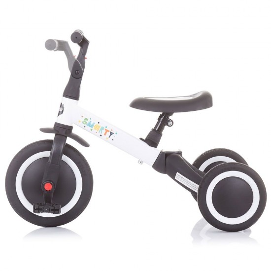 Tricicleta si bicicleta Chipolino Smarty 2 in 1 White