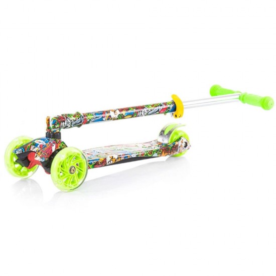 Trotineta Chipolino Croxer Evo Green Grafitti
