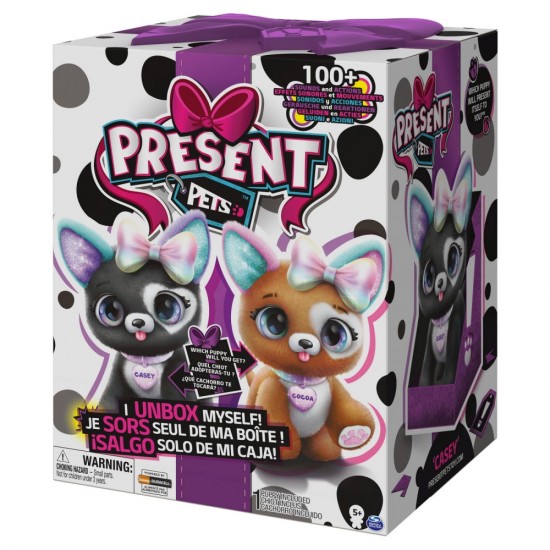 Jucarie interactiva cadou surpriza Glitter Pup