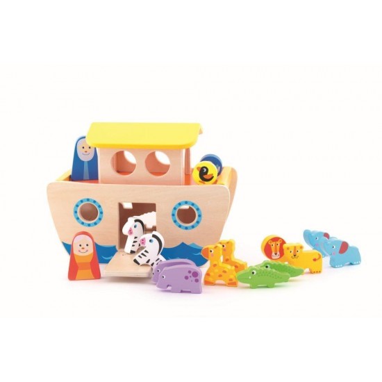 Jucarie educativa din lemn Arca lui Noe Trefl