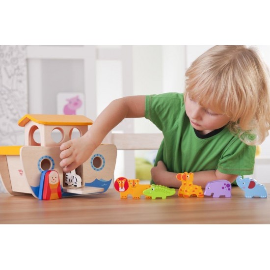 Jucarie educativa din lemn Arca lui Noe Trefl