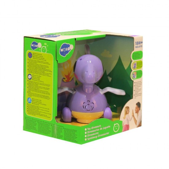 Jucarie dinozaur mov cu sunete si lumini