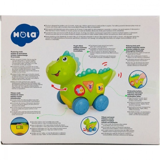 Jucarie interactiva Baby Dinozaur cu miscari, melodii si lumini