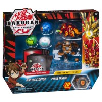 Set de lupta cu 5 bile Aurelus Cloptor si Pyrus Trhyno Bakugan