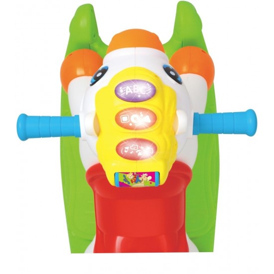 Ponei balansoar 2 in 1 cu sunete si lumini Hola Toys