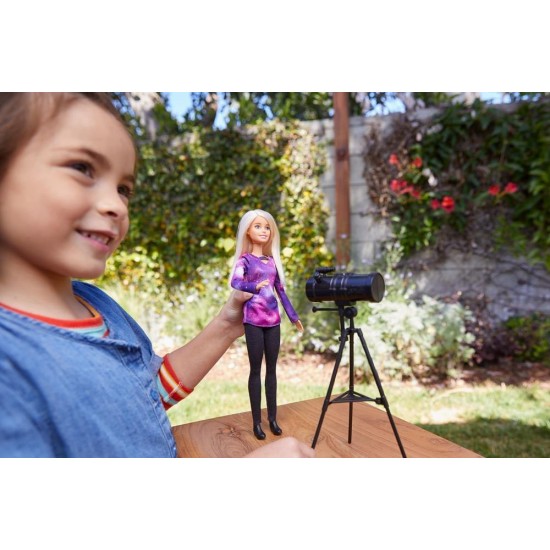 Papusa Barbie Astrolog cu telescop