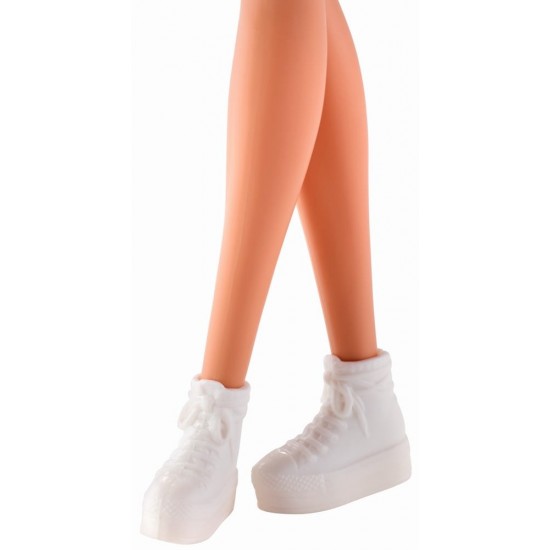 Papusa Barbie clasica blonda cu rochita roz