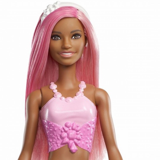 Papusa Barbie Dreamtopia sirena cu corpul violet