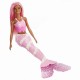 Papusa Barbie Dreamtopia sirena cu corpul violet
