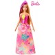 Papusa Barbie Printesa Dreamtopia cu coronita roz