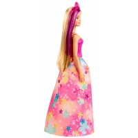 Papusa Barbie Printesa Dreamtopia cu coronita roz