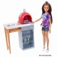 Set Barbie mobilier exterior cu cuptor pizza