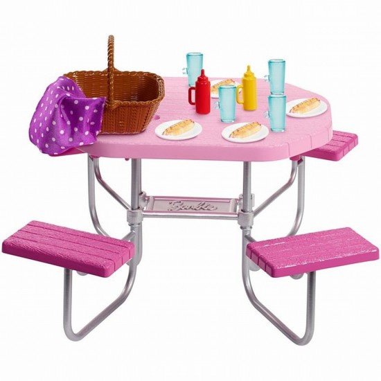 Set Barbie mobilier exterior pentru picnic