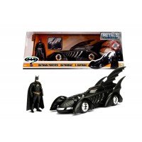 Masinuta metal Batmobile 1995 cu figurina Batman