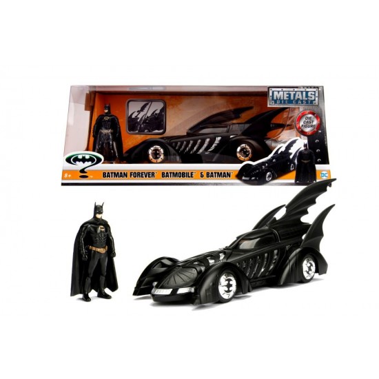 Masinuta metal Batmobile 1995 cu figurina Batman