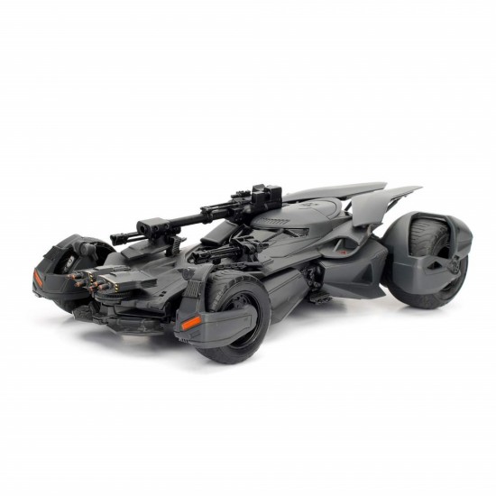 Masinuta de metal Justice League Batmobile cu figurina Batman