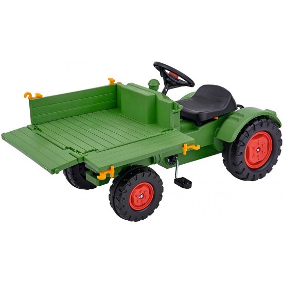Tractor cu pedale, platforma si claxon Fendt Big
