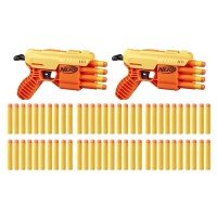 Set blastere Nerf Alpha Strike Fang QS4 cu 68 de munitii