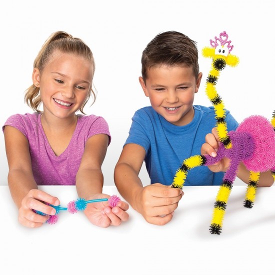 Set creativ Bunchems Bendy Sticks pentru modelat - 345 piese