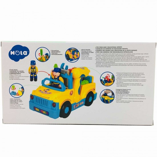 Camionul cu unelte al micului mecanic