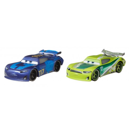 Set 2 masinute metalice Spikey Fillups si Chase Racelott Cars 3