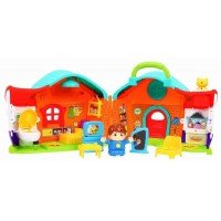 Casuta cu papusa baietel si accesorii cu lumini si sunete