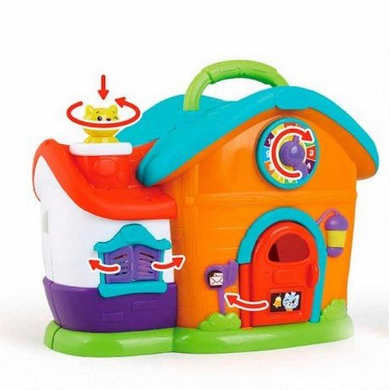 Casuta cu papusa baietel si accesorii cu lumini si sunete