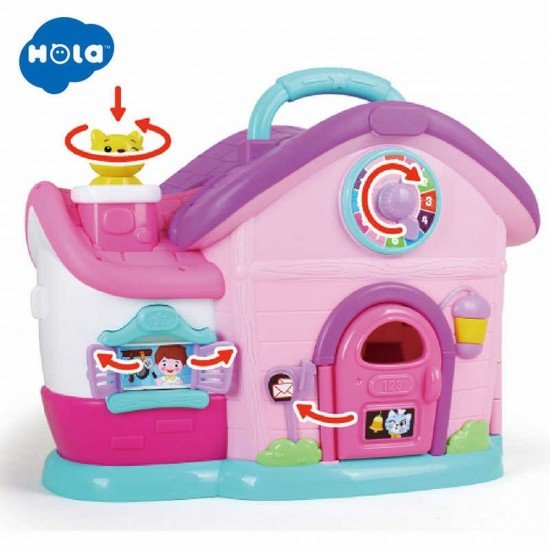 Casuta cu papusa si accesorii cu lumini si sunete