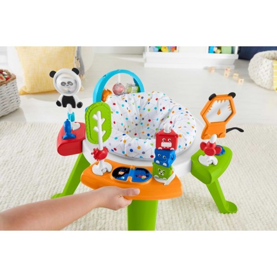 Centru de activitati 3 in 1 cu scaun rotativ Fisher Price