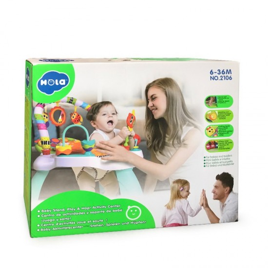 Centru de joaca multifunctional Hola Toys cu rotire 360 grade