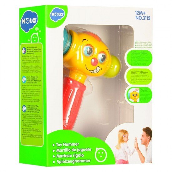 Ciocan interactiv si educativ cu lumini si sunete