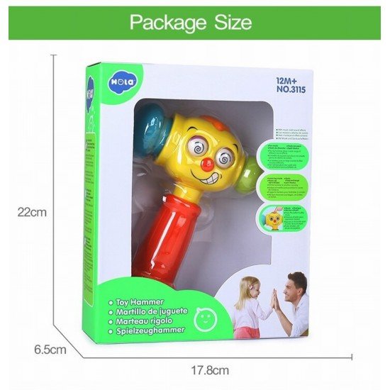 Ciocan interactiv si educativ cu lumini si sunete