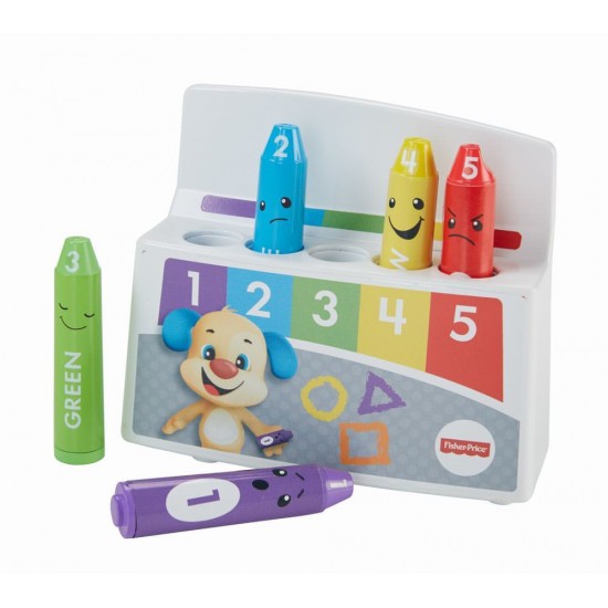 Creioane colorate cu 35 de sunete si melodii limba romana Fisher Price