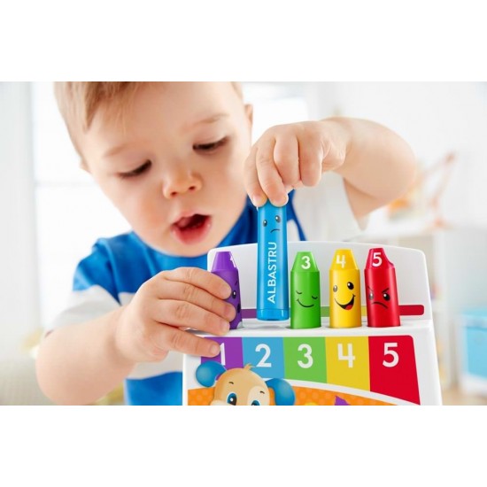 Creioane colorate cu 35 de sunete si melodii limba romana Fisher Price