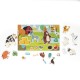 Set magnetic educativ cu animale 41 piese