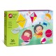 Set magnetic educativ forme geometrice cu 36 de piese