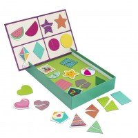 Set magnetic educativ forme geometrice cu 36 de piese