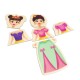 Set Universul Printeselor cu 24 piese magnetice din lemn