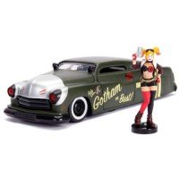 Masinuta metalica DC Comics Bombshells 1951 Mercury Harley Quinn scara 1:24