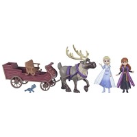 Set papusi Anna si Elsa cu sanie Frozen 2