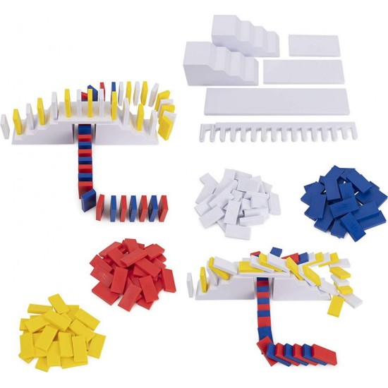 Set domino Art Deluxe 100 piese cu accesorii by Lily Hevesh  