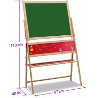 Tabla magnetica din lemn Eichhorn cu litere magnetice