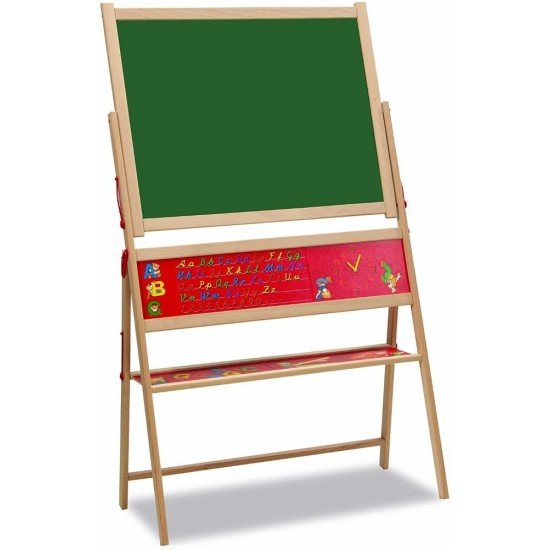 Tabla magnetica din lemn Eichhorn cu litere magnetice