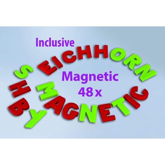 Tabla magnetica din lemn Eichhorn cu litere magnetice