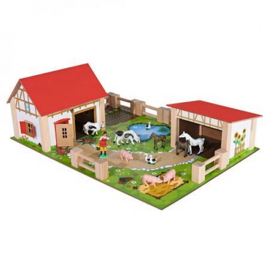 Set Ferma animalelor cu 25 de accesorii - Eichhorn