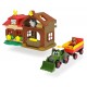 Set de joaca ferma cu tractor si remorca