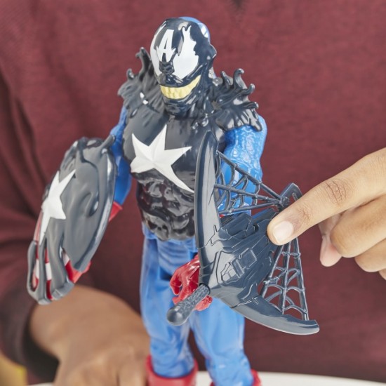 Figurina Max Venom Capitan America cu accesorii