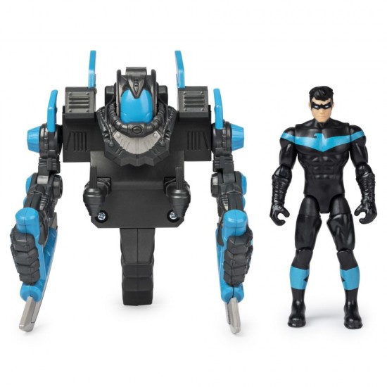 Figurina Nightwing 10 cm cu mega accesorii pentru lupta