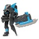 Figurina Nightwing 10 cm cu mega accesorii pentru lupta