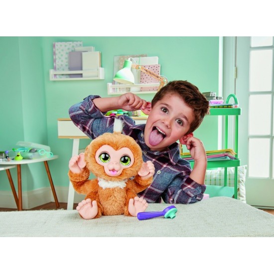 Jucarie interactiva FurReal - Maimutica Zandi la controlul medical